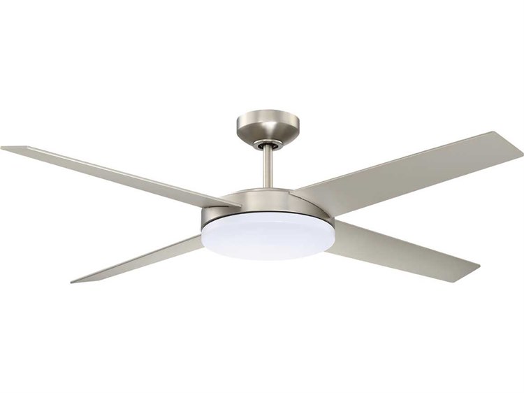Kendal Lighting Lopro Satin Nickel 52 Wide Ceiling Fan With Led Kendal Lighting Lopro Satin Nickel 52 Wide Ceiling Fan With Led Light