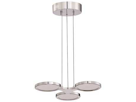 Kendal Milan Chrome Glass LED Round Pendant