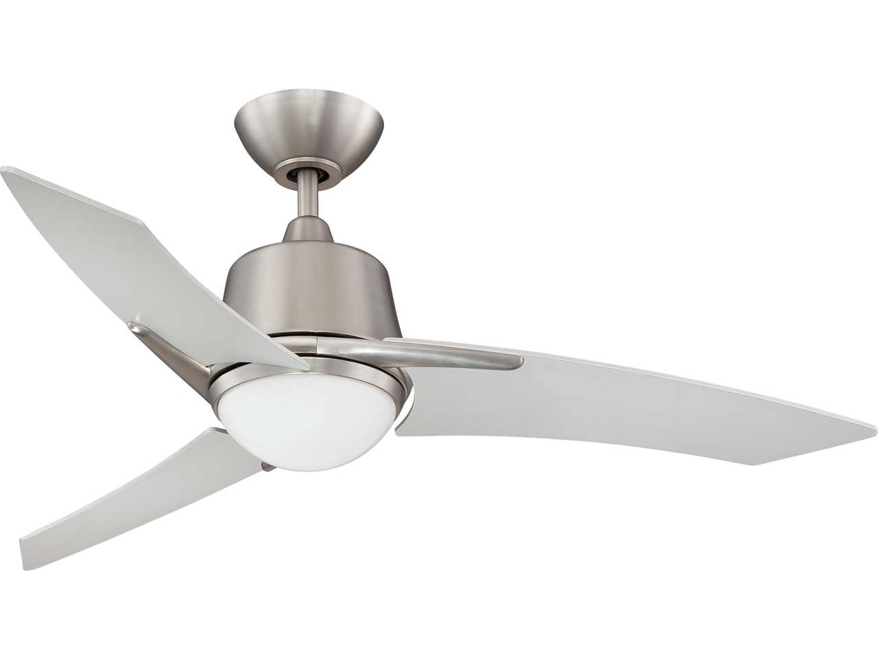 Kendal Lighting Scimitar Satin Nickel 44 Wide Ceiling Fan With Light
