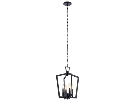 Kichler Abbotswell 4-Light Black Geometric Pendant