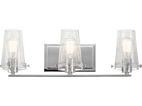 Kichler Alton 3-Light Chrome Glass Vanity Light