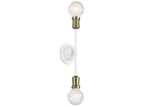Kichler Armstrong 2-Light White Wall Sconce