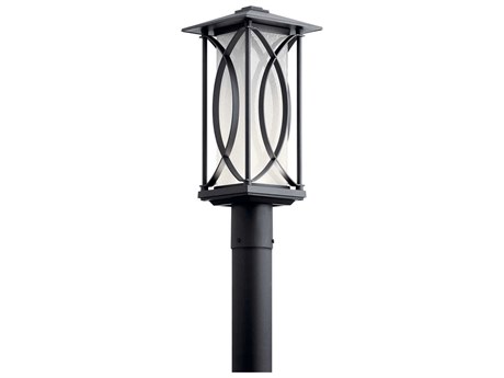 Kichler Ashbern 1 - Light Glass LED Outdoor Post Light