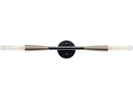 Kichler Branches 2-Light Black Vanity Light