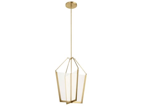 Kichler Calters 1-Light Champagne Gold LED Geometric Pendant