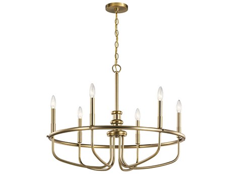 Kichler Capitol Hill 6-Light Classic Bronze Candelabra Chandelier