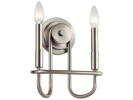Kichler Capitol Hill 2-Light Brushed Nickel Wall Sconce