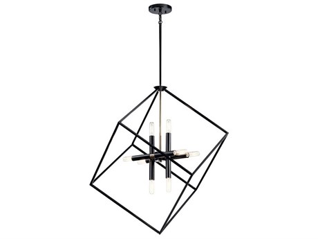 Kichler Cartone 8-Light Black Geometric Pendant