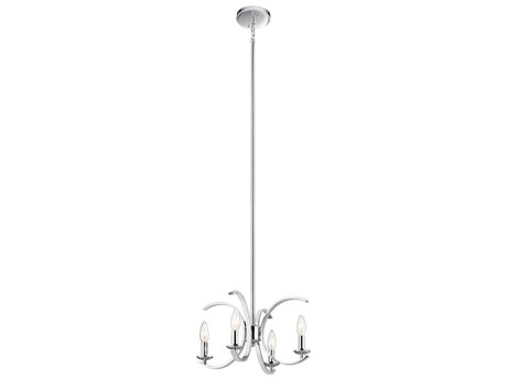 Kichler Cassadee 4-Light Chrome Candelabra Chandelier
