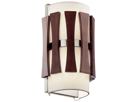 Kichler Cirus 2-Light Auburn Stained Brown Wall Sconce