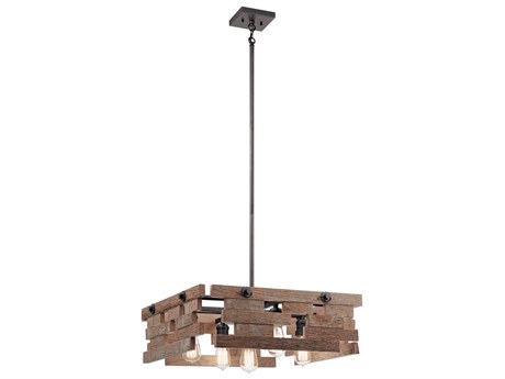 Kichler Cuyahoga Mill 5-Light Anvil Iron Black Chandelier