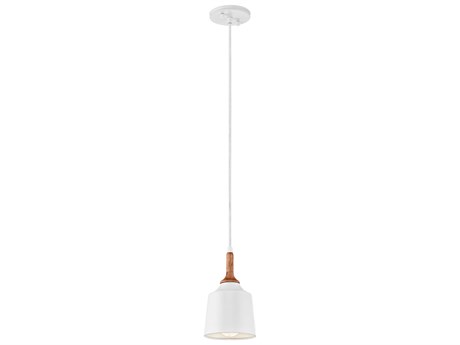 Kichler Danika 1-Light White Bell Mini Pendant