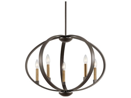 Kichler Elata 5-Light Olde Bronze Candelabra Chandelier
