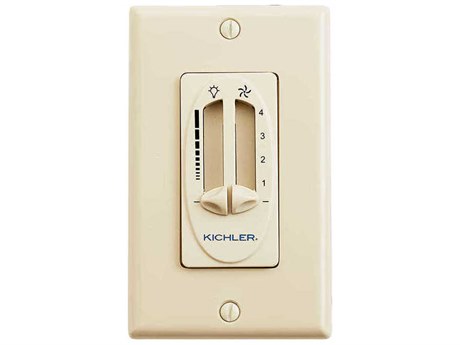 Kichler Ivory Fan 4 Speed-Light Dimmer
