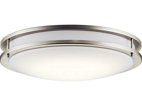 Kichler 1-Light Brushed Nickel LED Round Flush Mount
