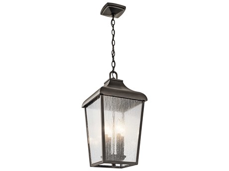 Kichler Forestdale 4 - Light Glass Outdoor Hanging Light