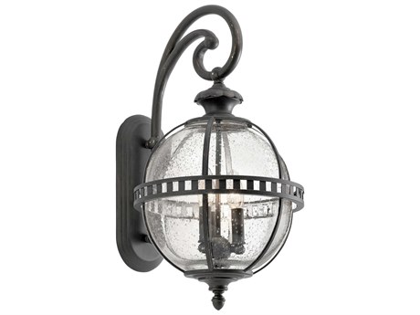 Kichler Halleron 3 - Light Glass Outdoor Wall Light