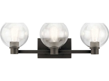 Kichler Harmony 3-Light Olde Bronze Glass Vanity Light