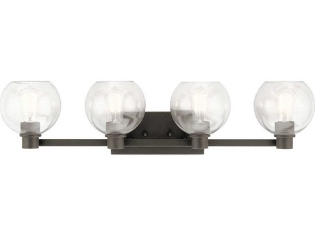 Kichler Harmony 4-Light Olde Bronze Glass Vanity Light