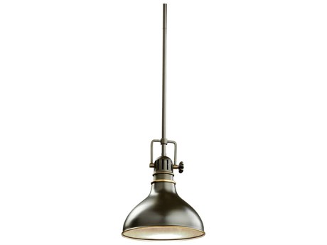 Kichler Hatteras Bay 1-Light Olde Bronze Round Mini Pendant