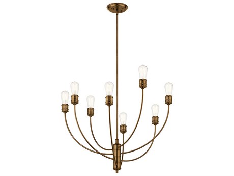 信頼も厚い Kichler KIC52255SB | Chandelier Bronze Satin 8-Light Hatton その他