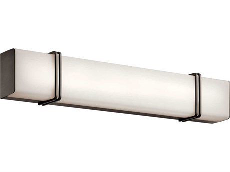 Kichler Impello 1-Light Olde Bronze Glass LED Vanity Light