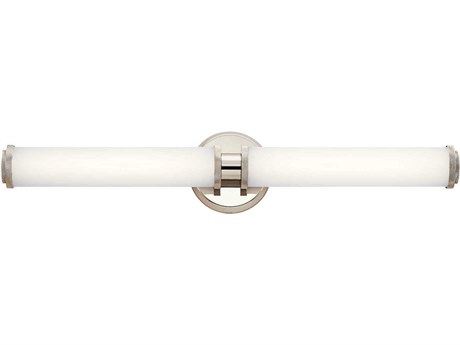 Kichler Indeco 2-Light Polished Nickel Glass Vanity Light