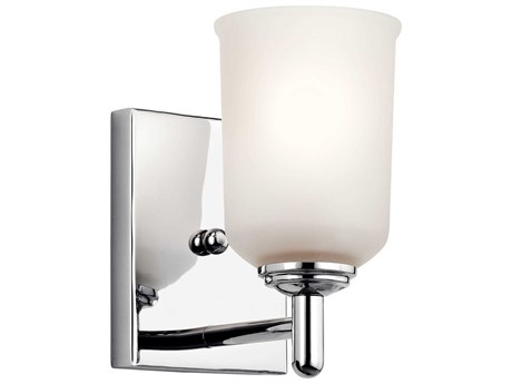 Kichler Shailene 1-Light Chrome Glass Wall Sconce