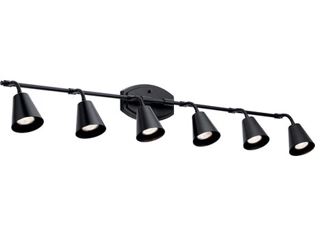 Kichler Sylvia 6-Light Black Linear Track & Rail Light
