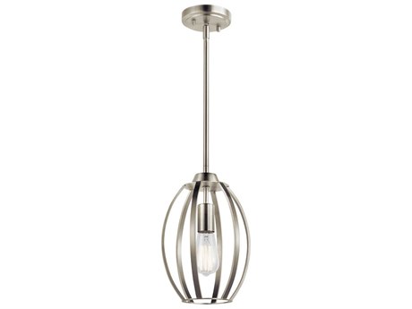 Kichler Tao 1-Light Brushed Nickel Mini Pendant