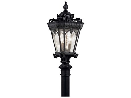 Kichler Tournai 3 - Light Glass Outdoor Post Light