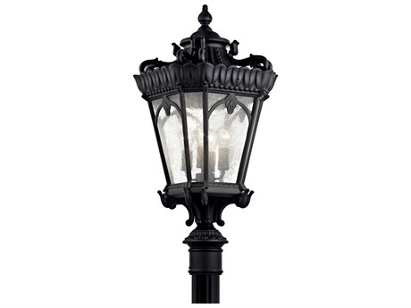 Kichler Tournai 4 - Light Glass Outdoor Post Light
