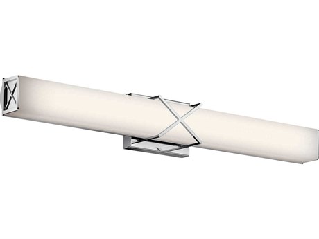 Kichler Trinsic 3-Light Chrome Glass LED Vanity Light