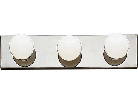 Kichler 3-Light Chrome Glass Vanity Light