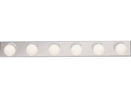 Kichler 6-Light Chrome Glass Vanity Light