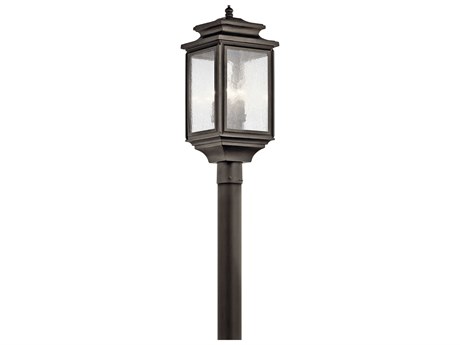 Kichler Wiscombe Park 4 - Light Glass Outdoor Post Light