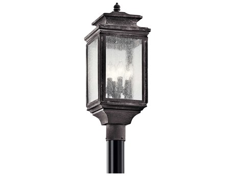 Kichler Wiscombe Park 4 - Light Glass Outdoor Post Light