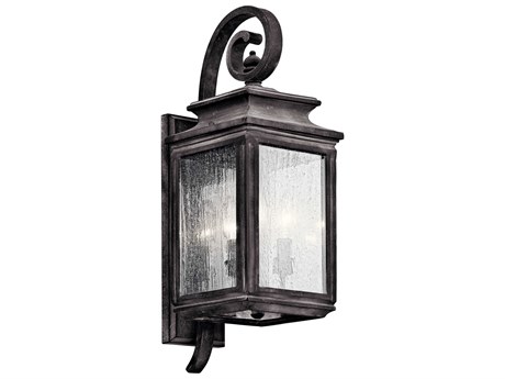 Kichler Wiscombe Park 3 - Light Glass Outdoor Wall Light