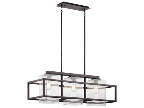 Kichler Wright 3 - Light Glass Outdoor Hanging Light