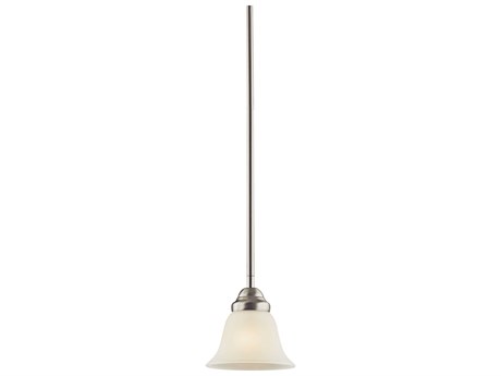 Kichler Wynberg 1-Light Brushed Nickel Glass Bell Mini Pendant