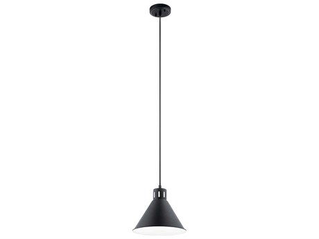 Kichler Zailey 1-Light Black Mini Pendant