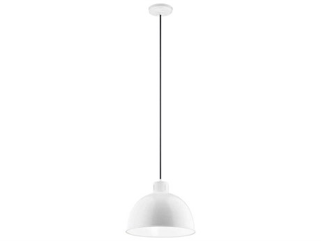Kichler Zailey 1-Light White Dome Pendant