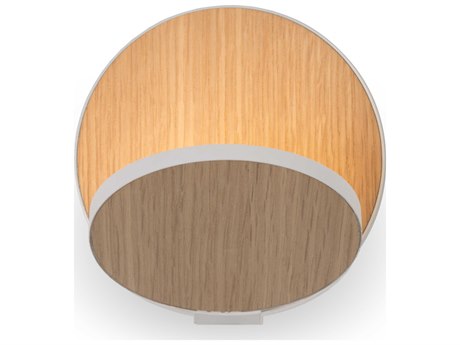 Koncept Gravy White Oak Brown LED Wall Sconce