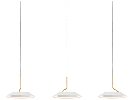 Koncept Royyo 3-Light Matte White Gold LED Round Island Pendant