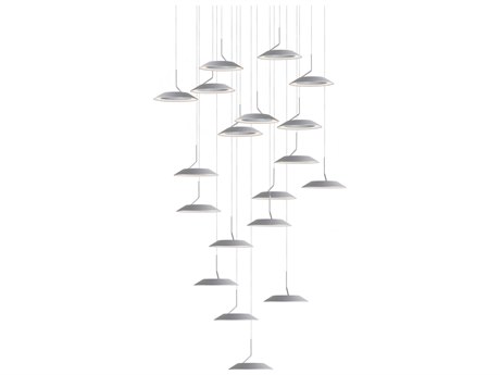 Koncept Royyo 19-Light Silver LED Round Pendant