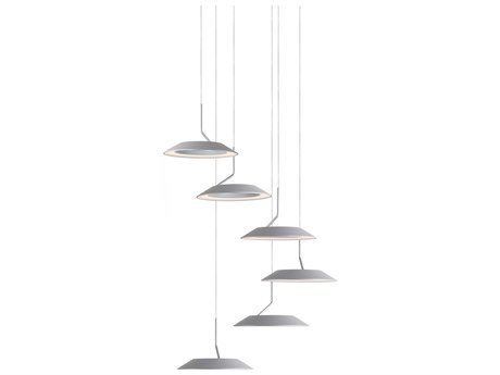 Koncept Royyo 6-Light Silver LED Round Pendant