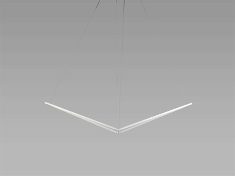 Koncept Z-bar Matte White LED Geometric Linear Island Pendant