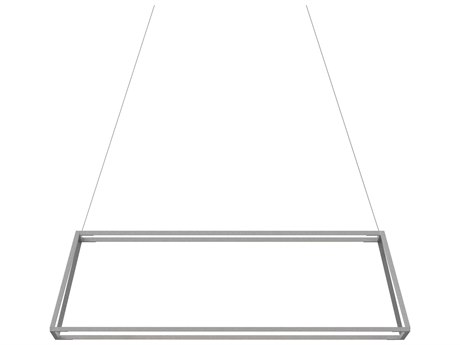 Koncept Z-bar Silver LED Geometric Linear Island Pendant