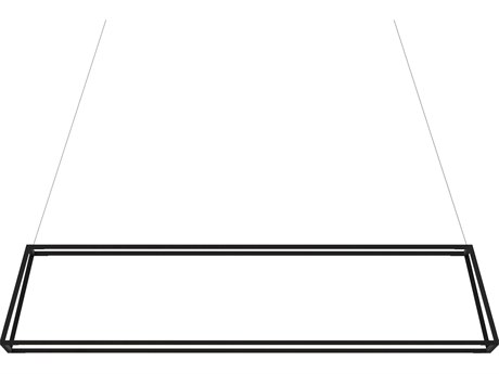 Koncept Z-bar Matte Black LED Geometric Linear Island Pendant