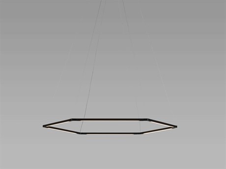 Koncept Z-bar Matte Black LED Geometric Linear Pendant